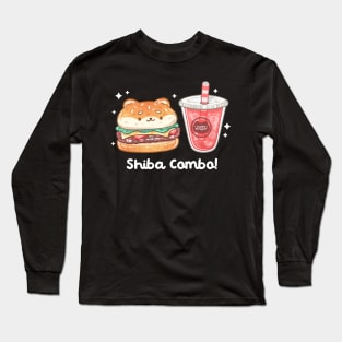 Shiba Burger Combo! Long Sleeve T-Shirt